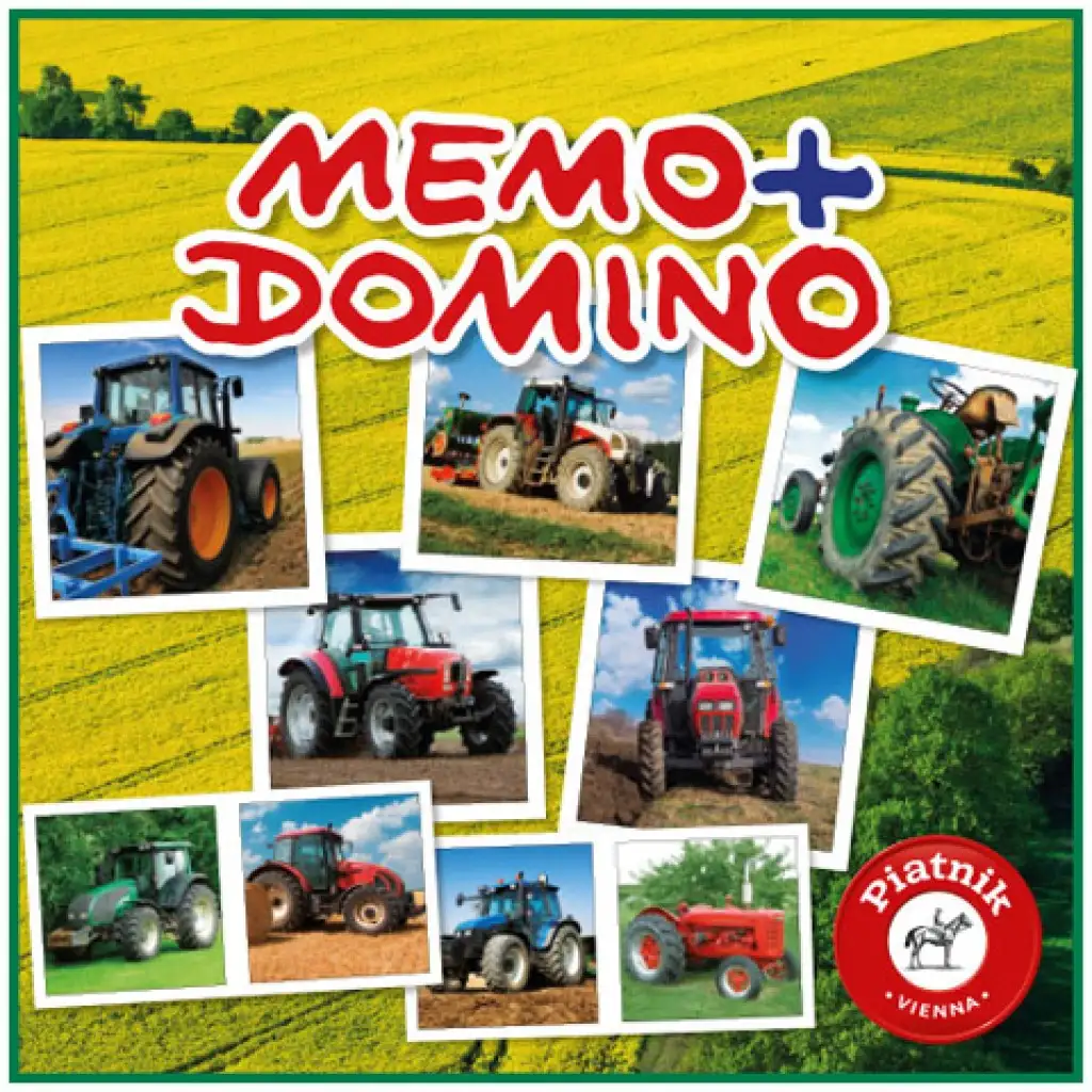 imagen de Memoria de Tractores - Juego de Dominó - Piatnik 1
