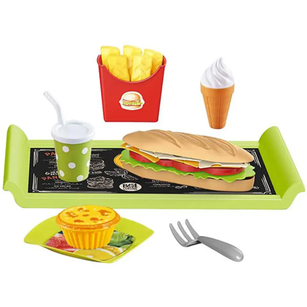 imagen de Menú de bar de sándwich gourmet con bandeja 2