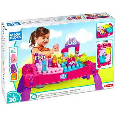 imagen de Mesa de construcción para niñas - Mega Bloks 1