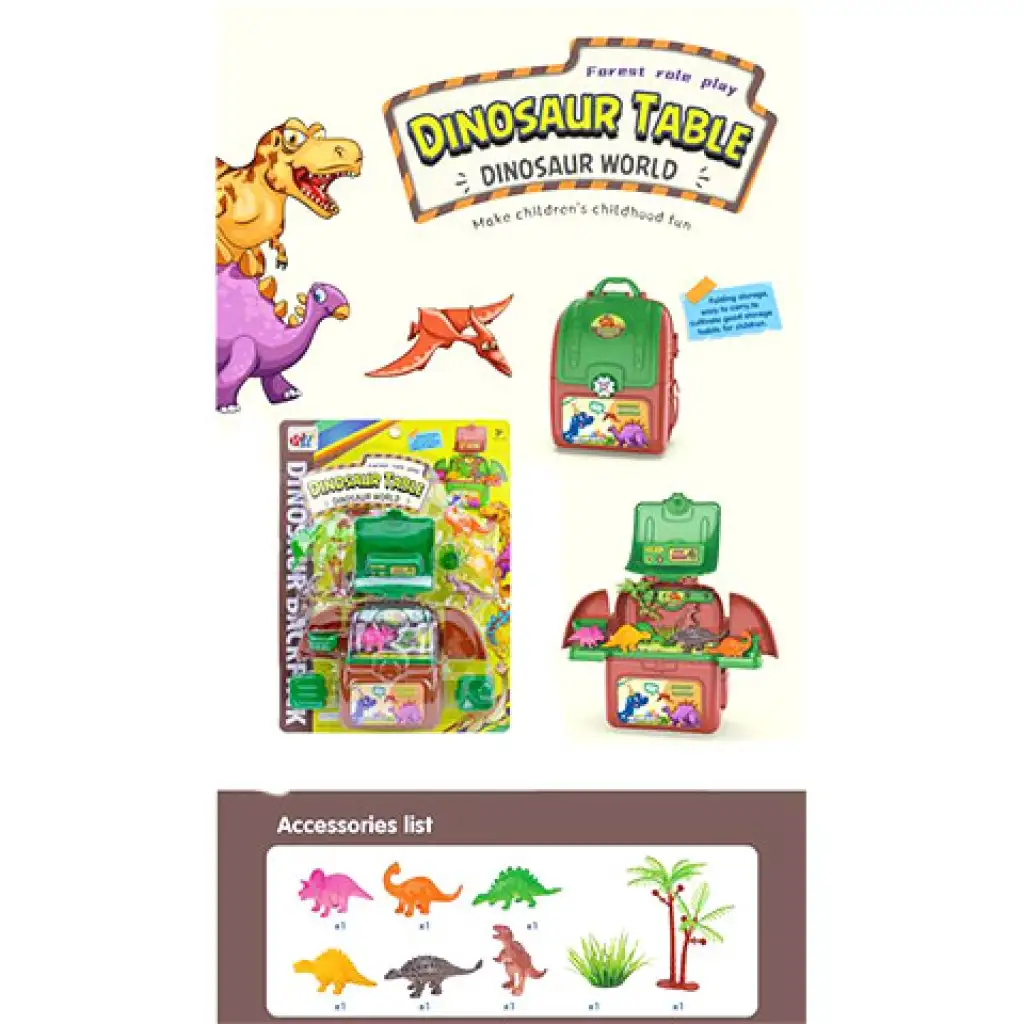 imagen de Mesa de juego de dinosaurios portátil 1