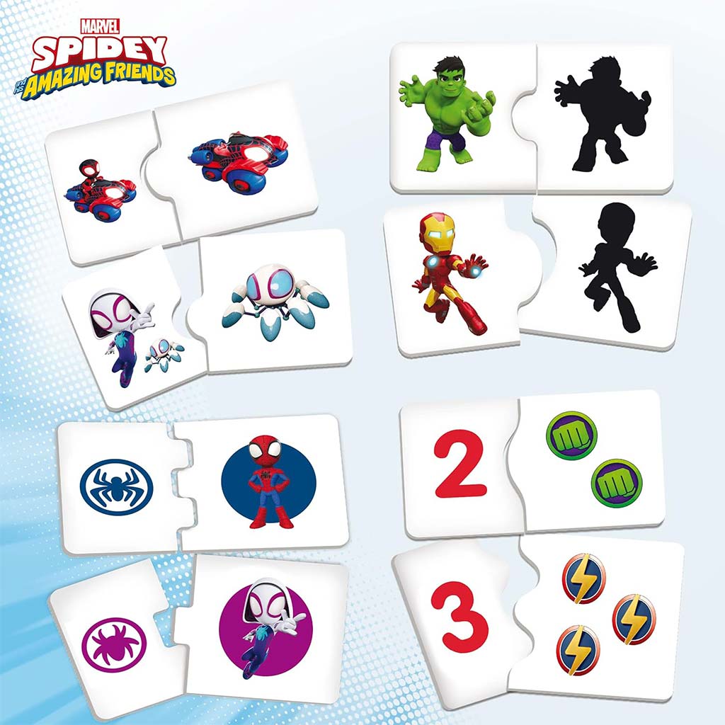 imagen de Mesa de juego de Spidey con 10 juegos educativos - Lisciani 3