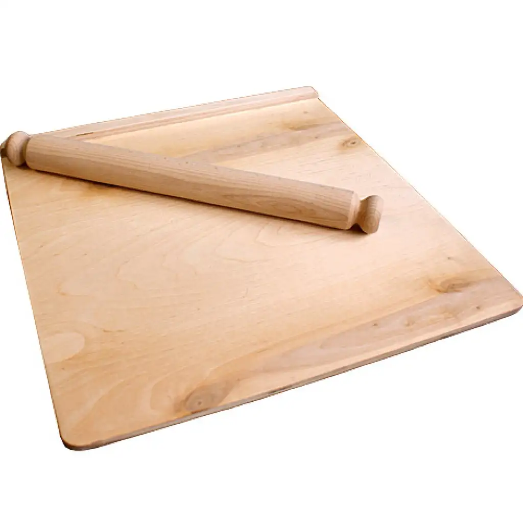 imagen de Mesa de modelado de madera con rodillo grande 1