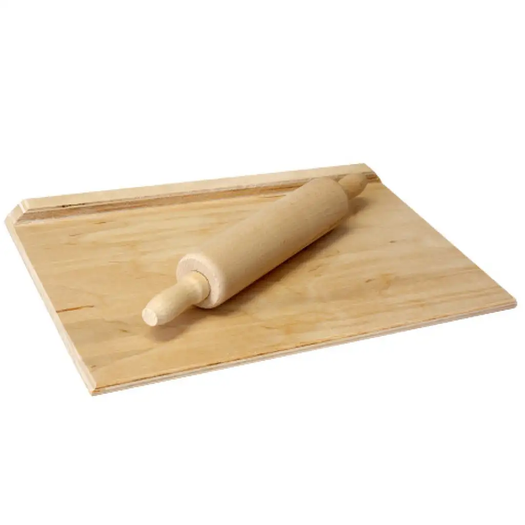 imagen de Mesa de modelado de madera con rodillo 1