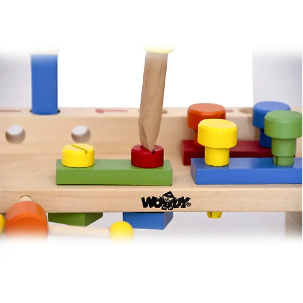 imagen de Mesa de trabajo de madera con 16 elementos 2