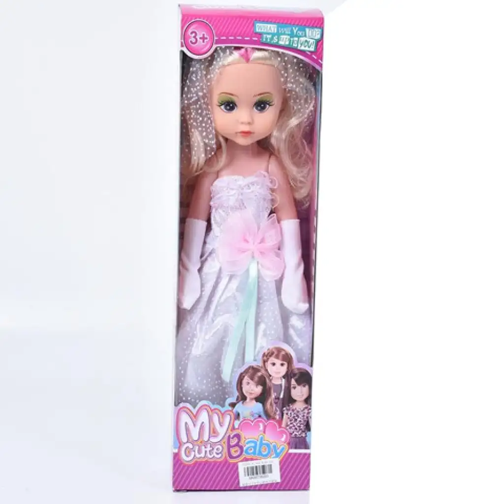 imagen de Mi Linda Bebé: Muñeca con vestido de novia y velo 1