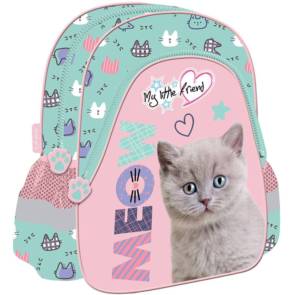 imagen de Mi Pequeño Amigo Fluffy Kitty mochila de jardín de infantes 28x25cm 1