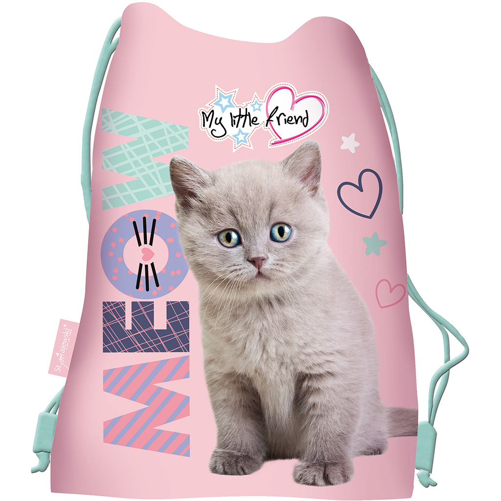 imagen de Mi pequeño amigo mochila de gato, mochila deportiva 43x32cm 1
