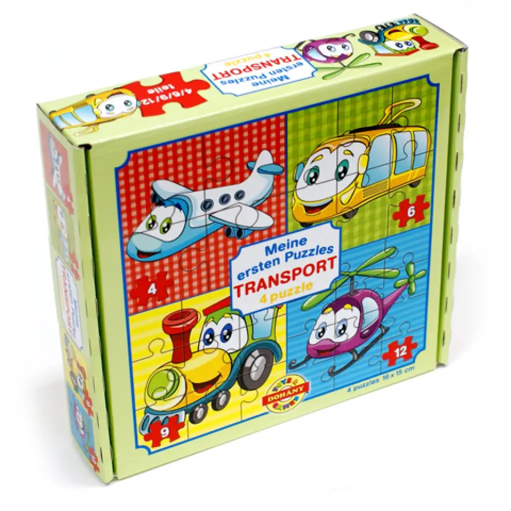 imagen de Mi primer rompecabezas: Transporte 4 en 1 rompecabezas para bebés 1
