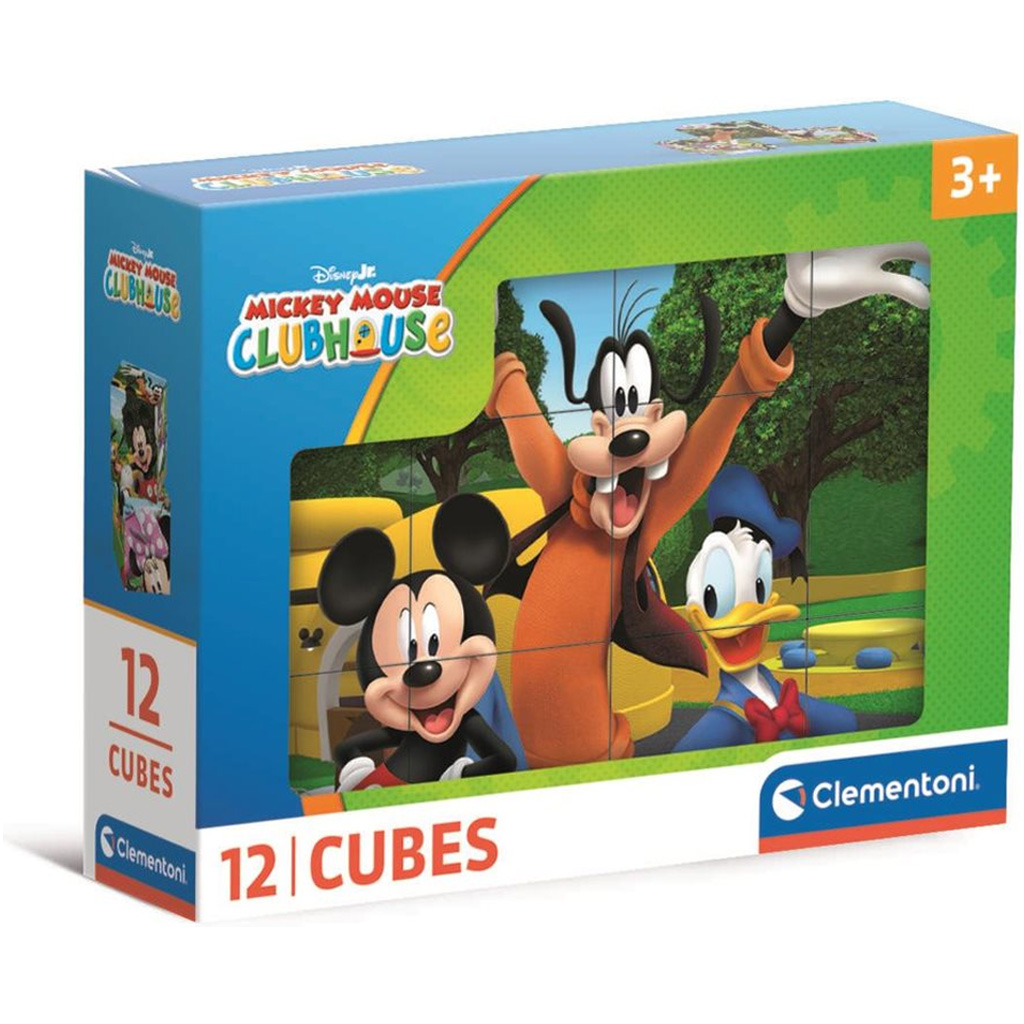 imagen de Mickey Mouse 12 piezas cubos de cuentos - Clementoni 1