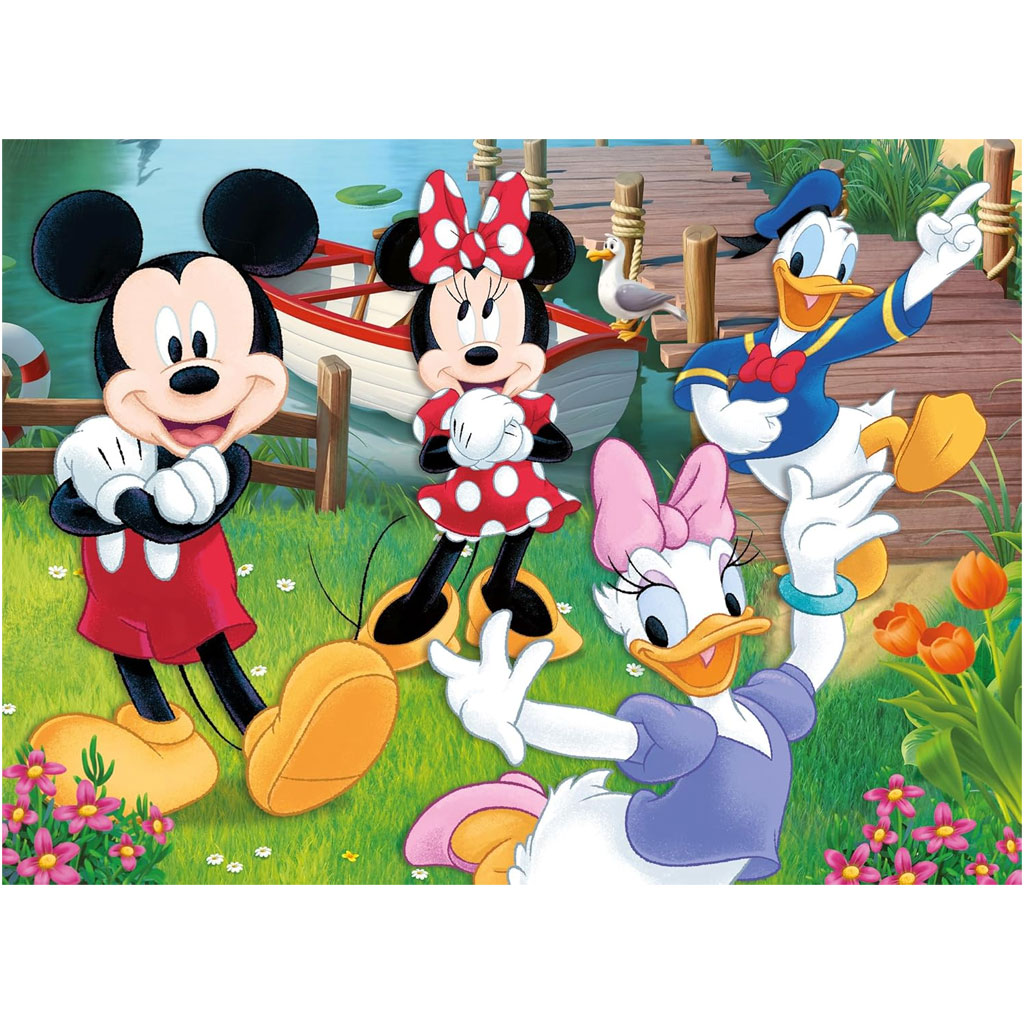 imagen de Mickey Mouse 2 en 1 rompecabezas y libro para colorear de 24 piezas 35x25cm - Lisciani 2