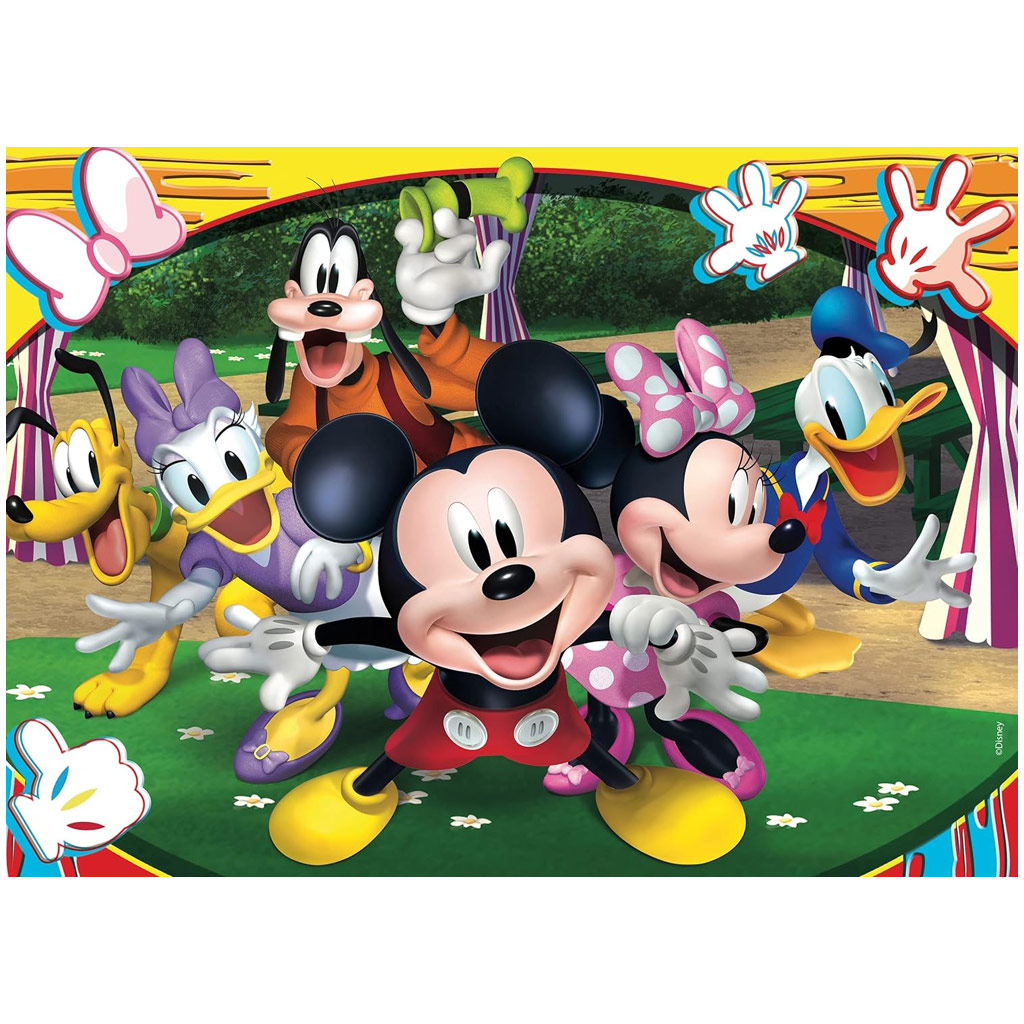 imagen de Mickey Mouse 2 en 1 rompecabezas y libro para colorear de 48 piezas 35x25cm - Lisciani 2