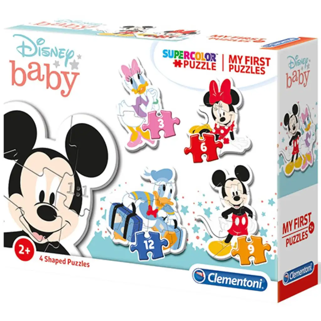 imagen de Mickey Mouse 4 en 1 Supercolor rompecabezas de formas - Clementoni 1