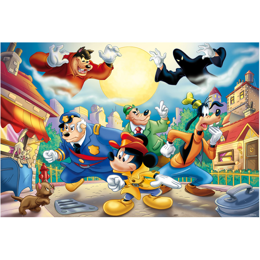 imagen de Mickey Mouse - El detective 2 en 1 rompecabezas y colorear de 108 piezas 50x35cm - Lisciani 2