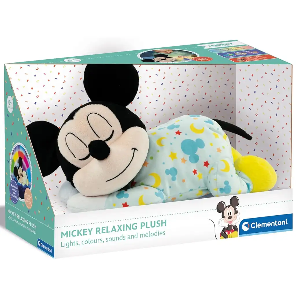 imagen de Mickey Mouse muñeco de peluche interactivo para dormir - Clementoni 1
