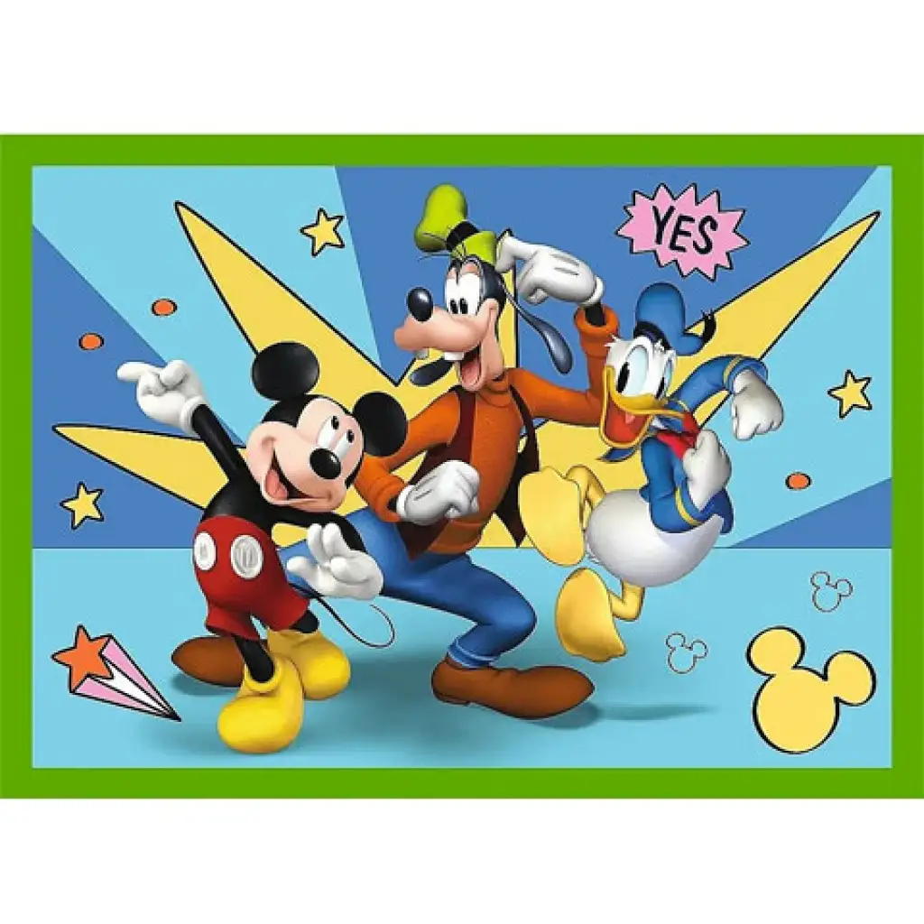 imagen de Mickey Mouse y sus amigos 4 en 1 rompecabezas - Trefl 2