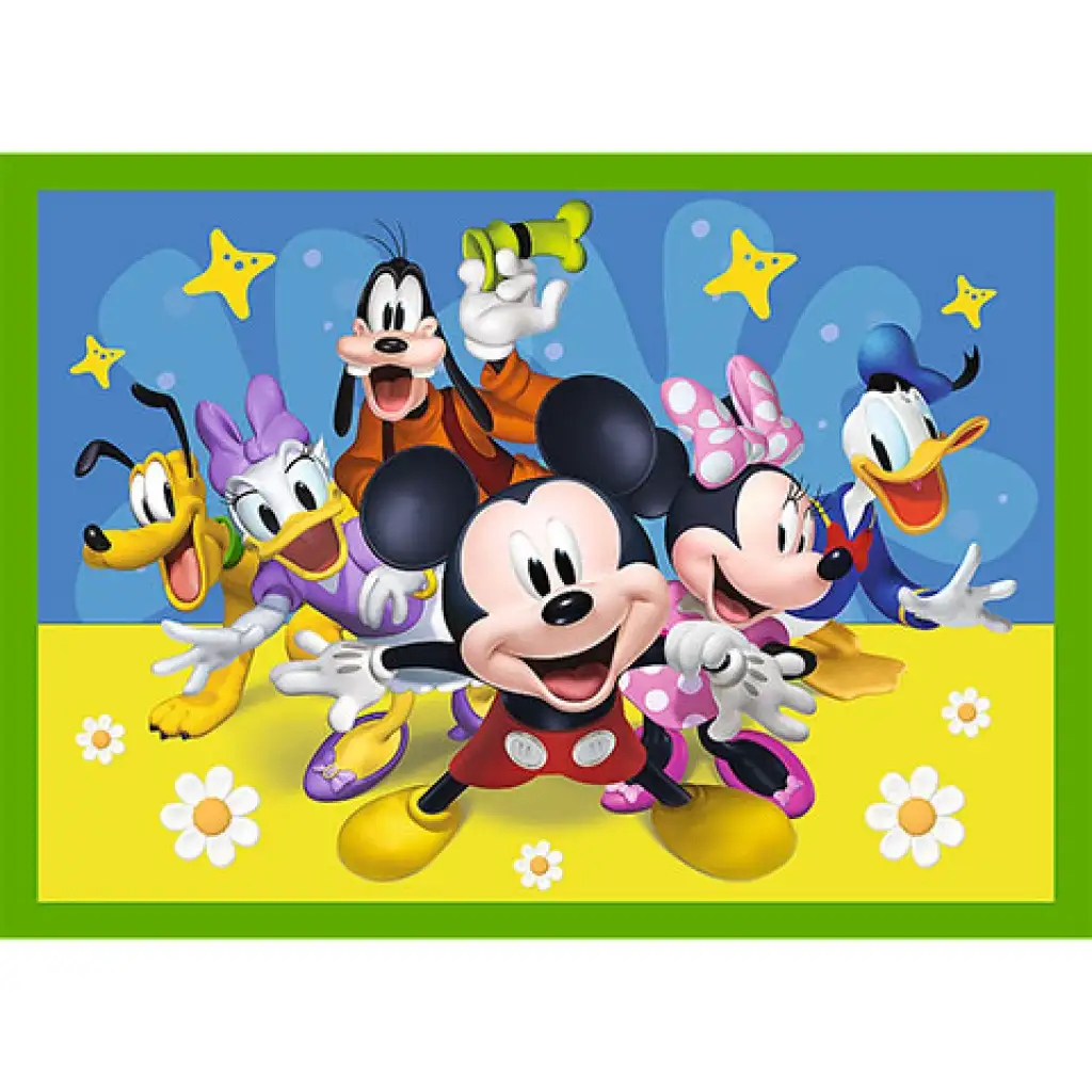 imagen de Mickey Mouse y sus amigos 4 en 1 rompecabezas - Trefl 3