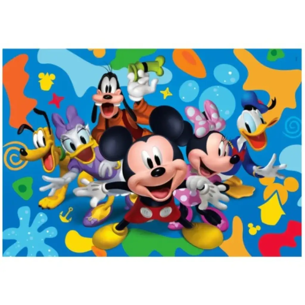 imagen de Mickey Mouse y sus amigos puzzle Supercolor de 104 piezas - Clementoni 2