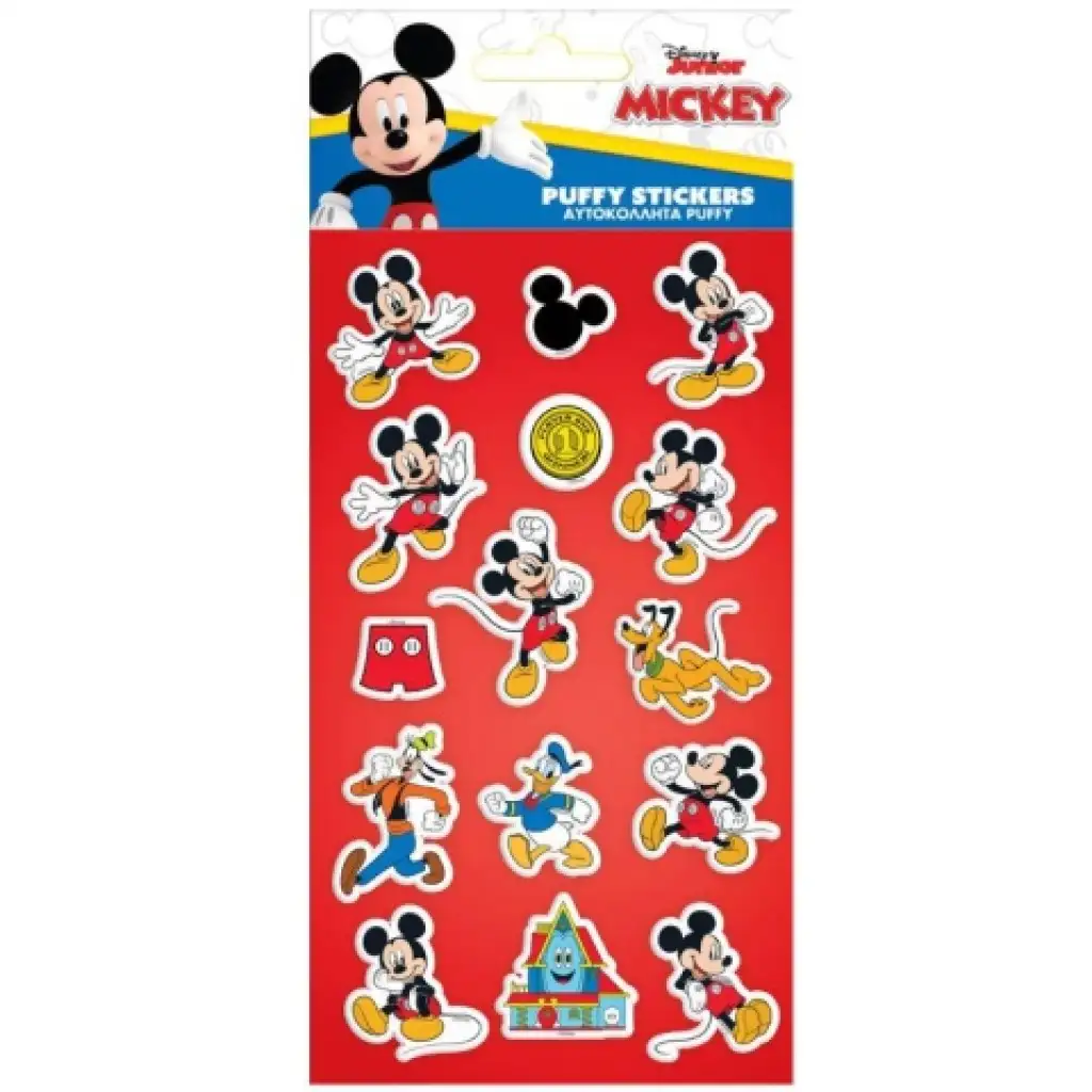 imagen de Mickey Mouse y sus amigos set de pegatinas 3D en relieve 10x22cm 1