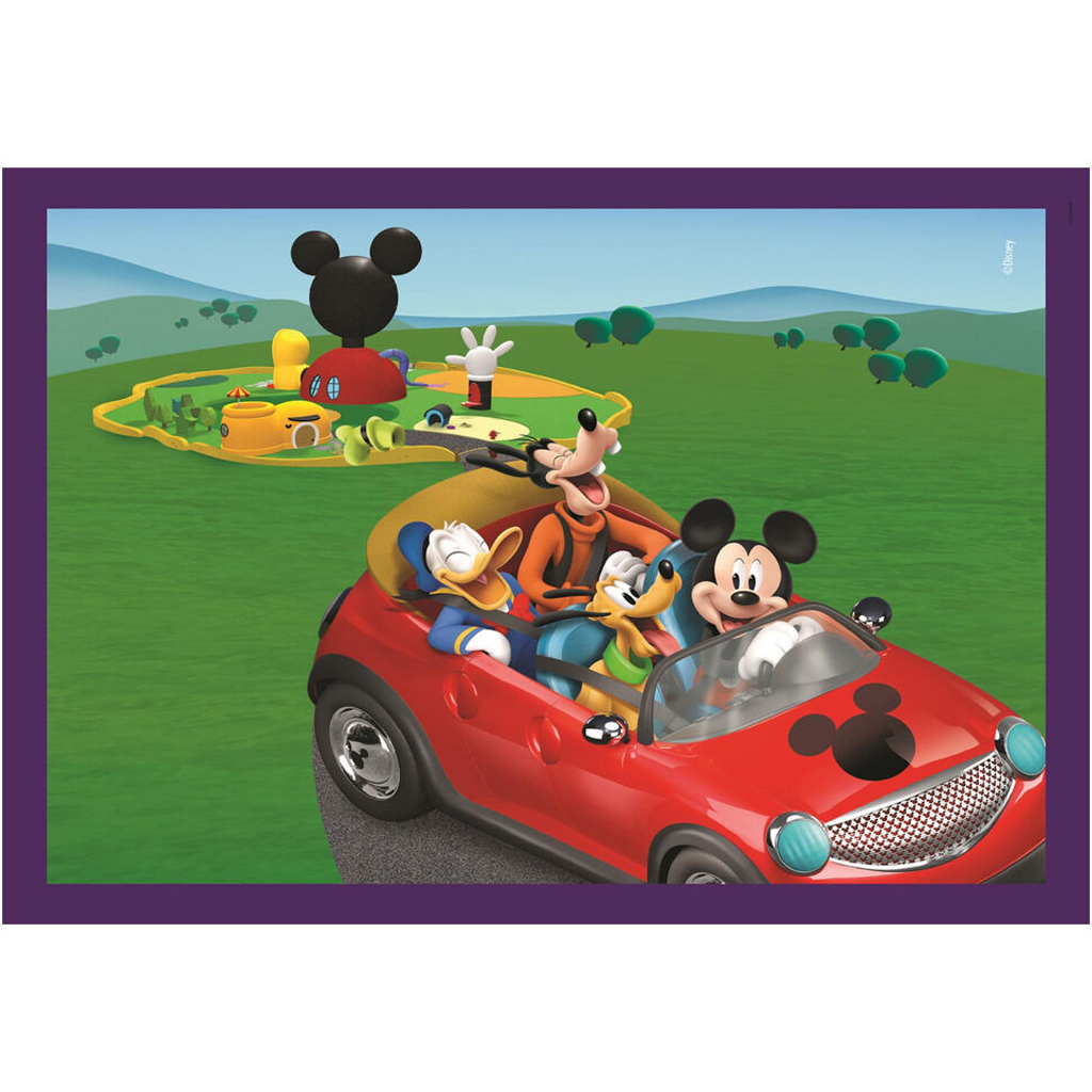 imagen de Mickey y sus amigos rompecabezas Supercolor 4 en 1 - Clementoni 2