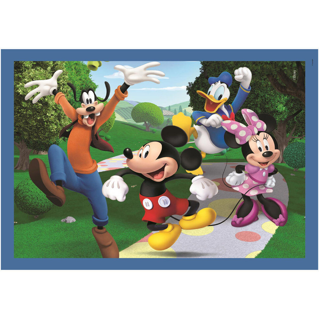 imagen de Mickey y sus amigos rompecabezas Supercolor 4 en 1 - Clementoni 3