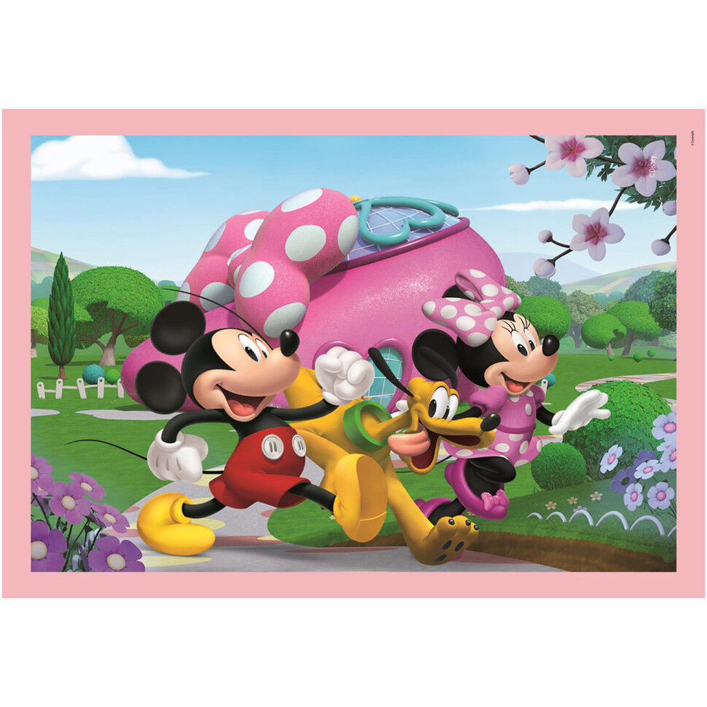 imagen de Mickey y sus amigos rompecabezas Supercolor 4 en 1 - Clementoni 4