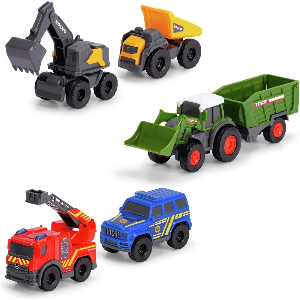 imagen de Micro City set de 5 coches pequeños abatibles - Dickie Toys 3