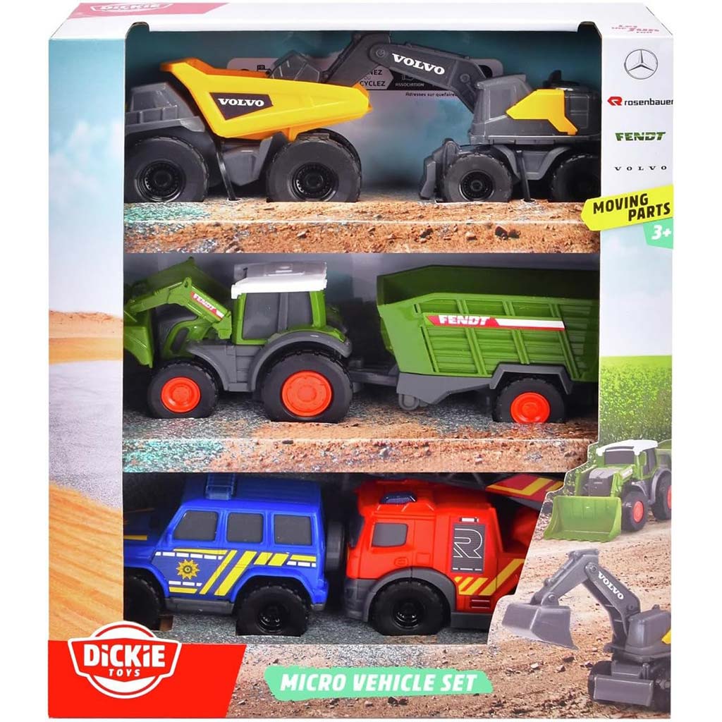 imagen de Micro City set de 5 coches pequeños abatibles - Dickie Toys 1