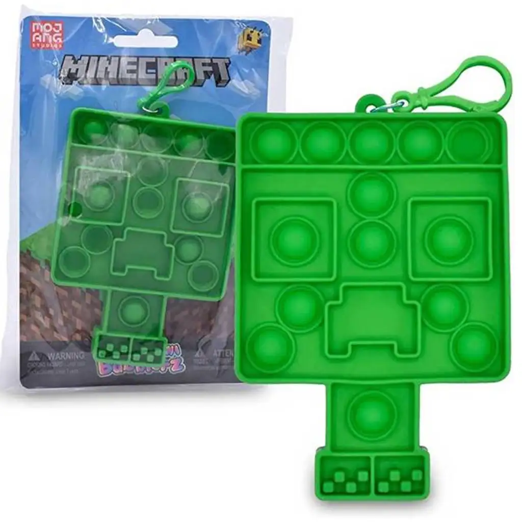 imagen de Minecraft Bubblers Mini Pop-it sorpresa llavero 1ud 1