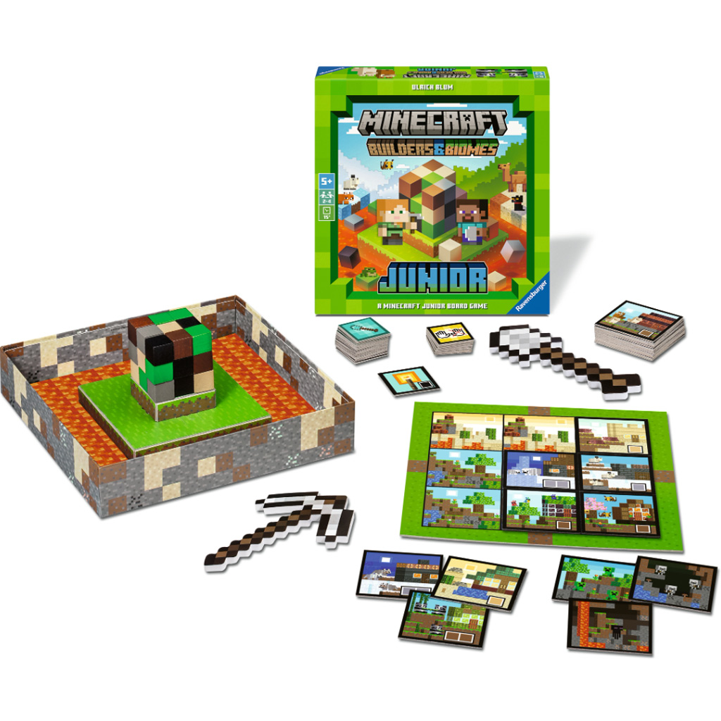 imagen de Minecraft: Builders & Biomes junior juego de mesa - Ravensburger 2