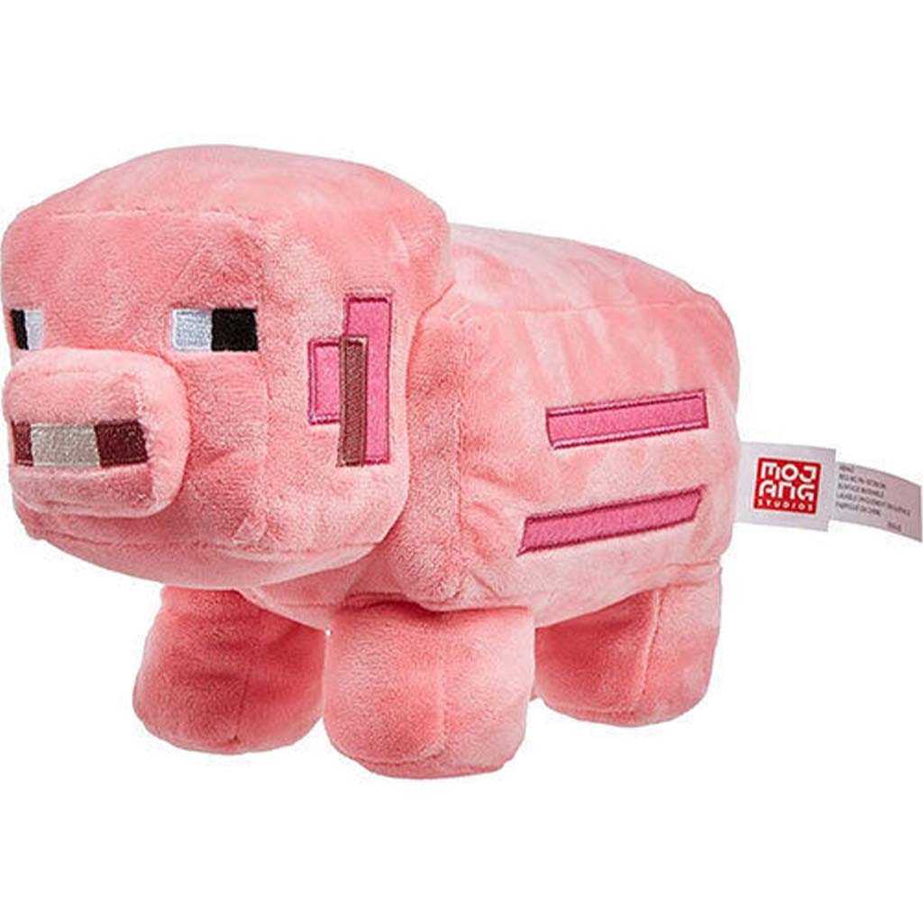 imagen de Minecraft: Figura de peluche de cerdo - Mattel 1