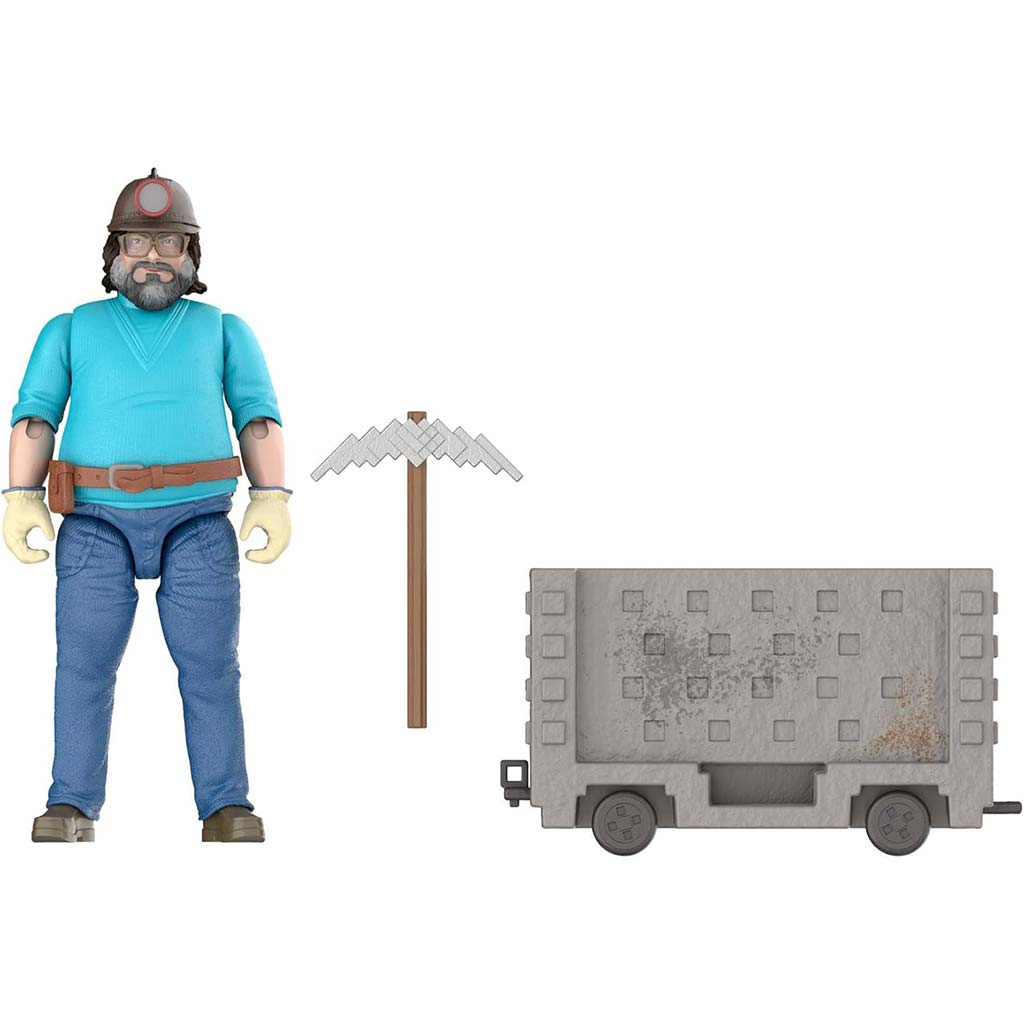 imagen de Minecraft La Película - Steve y el set de juego del carrito de mina - Mattel 3