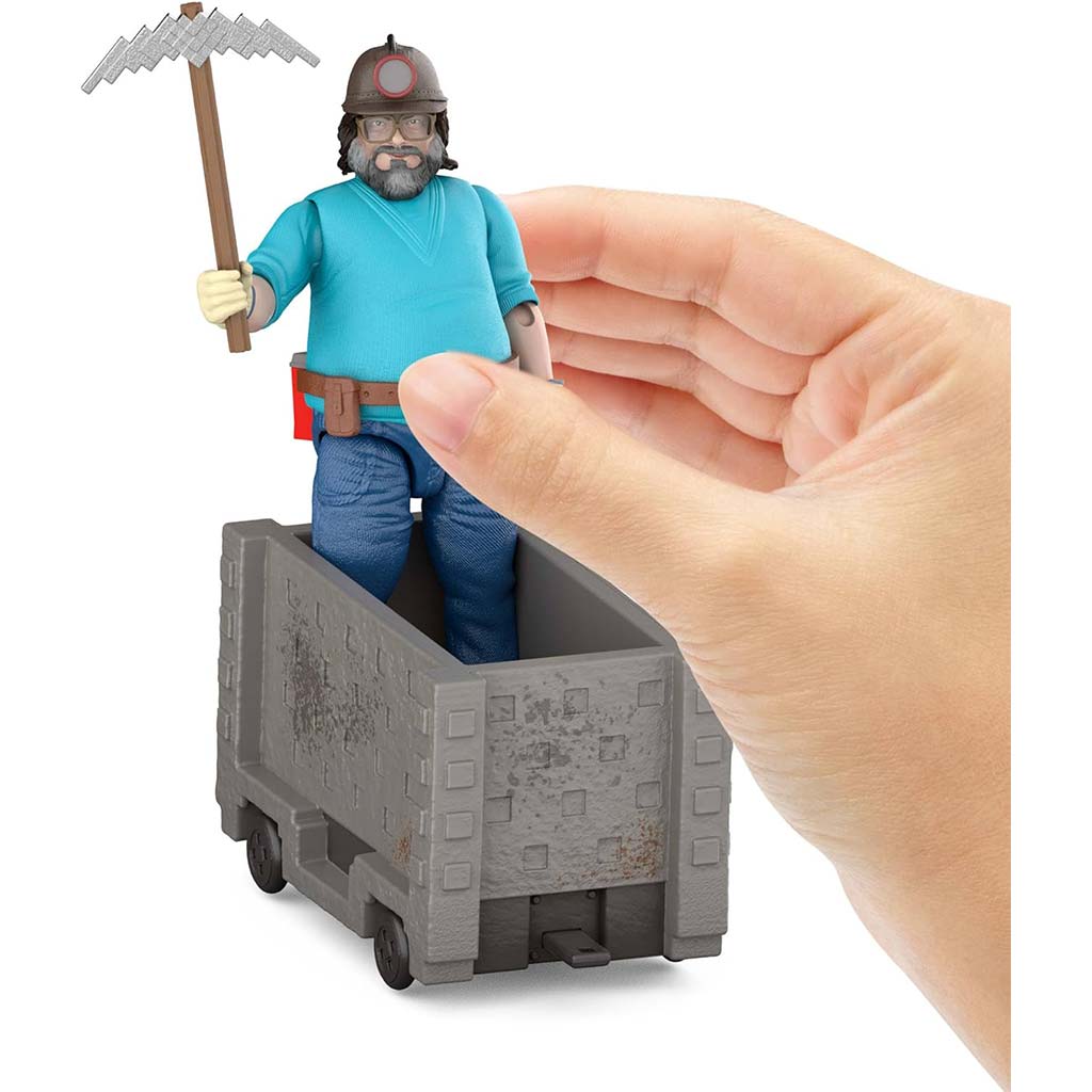 imagen de Minecraft La Película - Steve y el set de juego del carrito de mina - Mattel 5