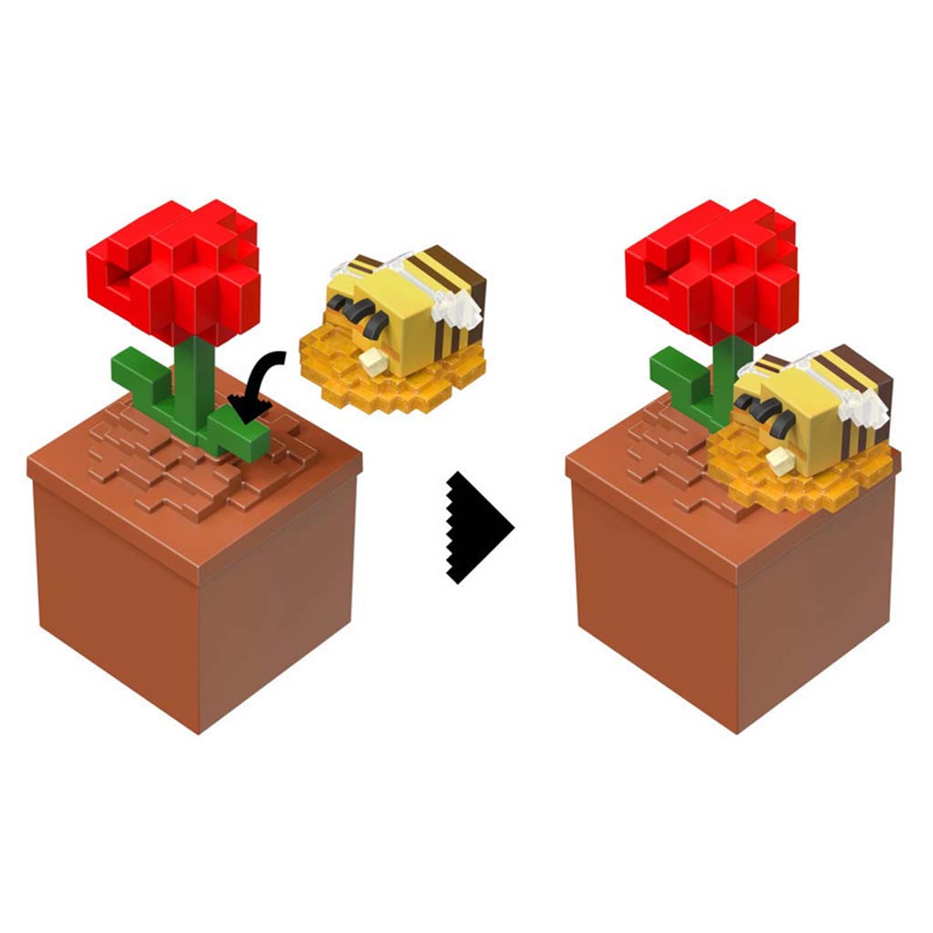 imagen de Minecraft Reveal minifigura en almacenamiento - Amapola - Mattel 3