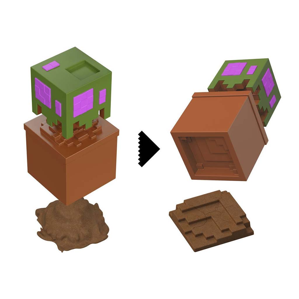 imagen de Minecraft Reveal minifigura en almacenamiento - Roble - Mattel 3