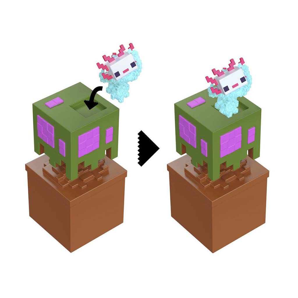imagen de Minecraft Reveal minifigura en almacenamiento - Roble - Mattel 4