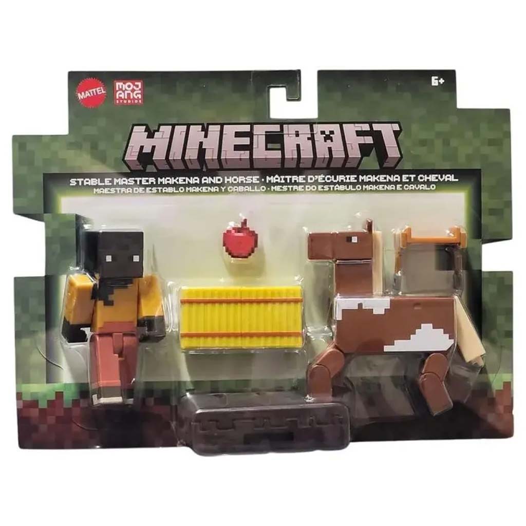 imagen de Minecraft: Stable Master Makena y figura de caballo - Mattel 1
