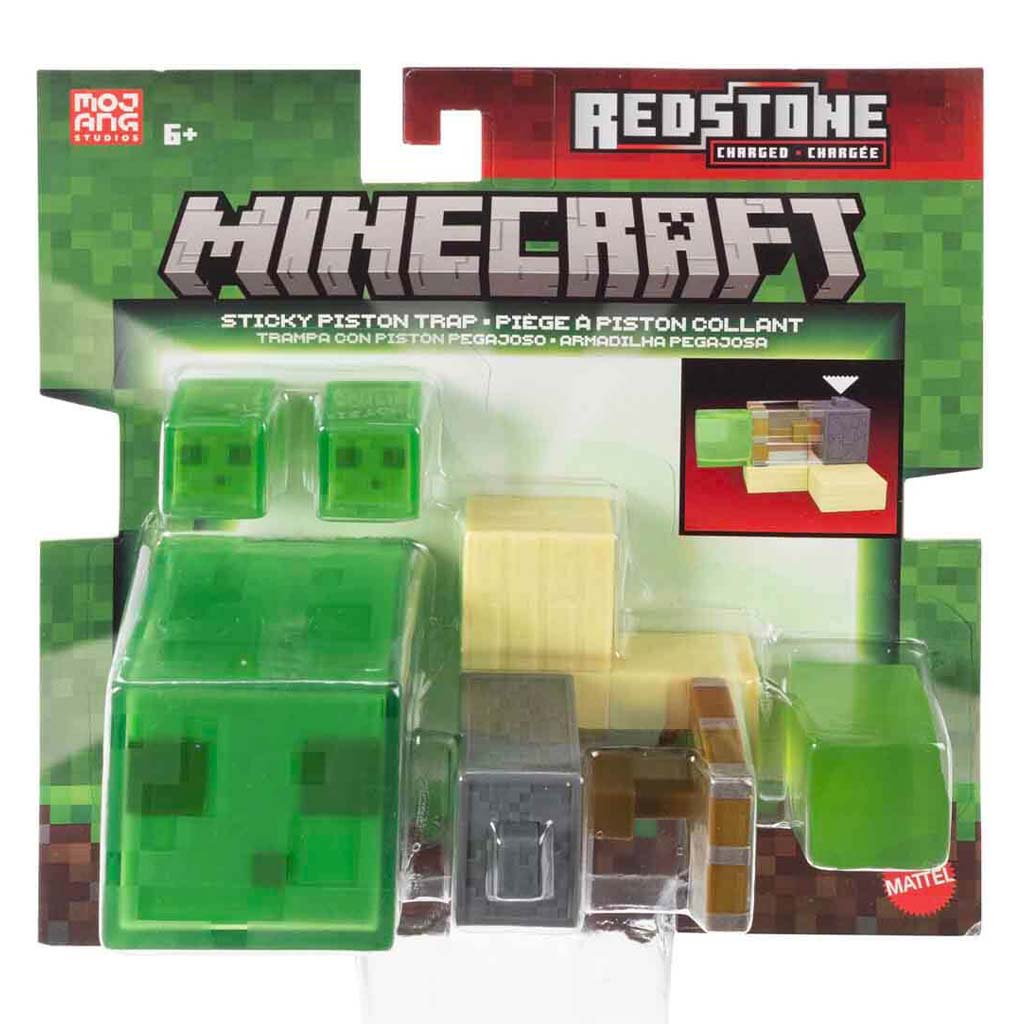 imagen de Minecraft: Sticky Piston Trap figura de acción set - Mattel 1