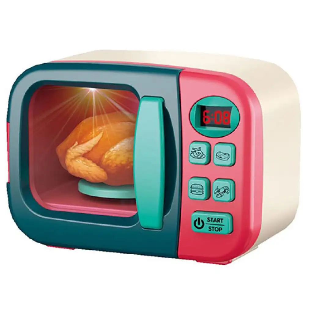 imagen de Mini Appliance microondas juego de juguetes con luz 2
