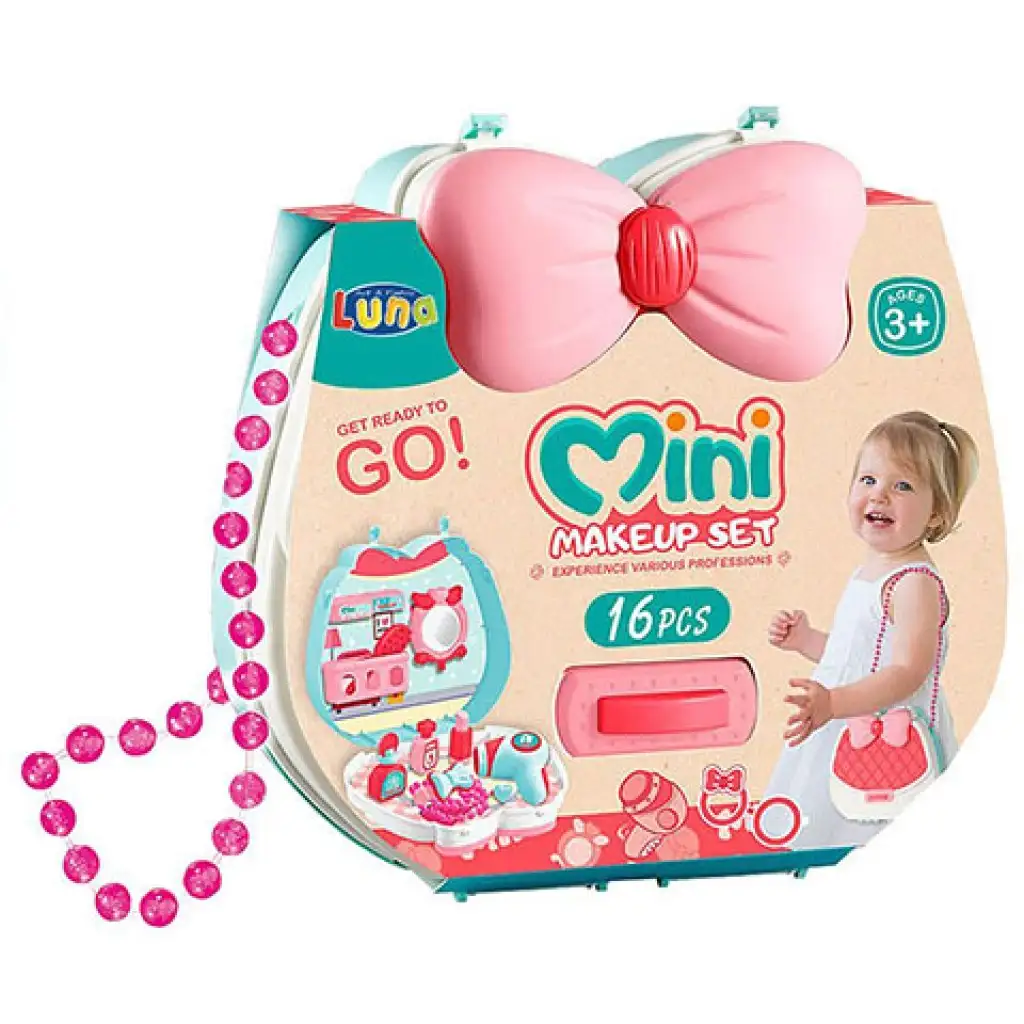 imagen de Mini set de maquillaje en bolso pequeño de 16 piezas 1