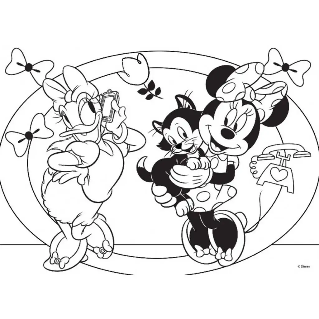 imagen de Minnie Mouse 2 en 1 maxi rompecabezas y colorear 24 piezas 70x50cm - Lisciani 2