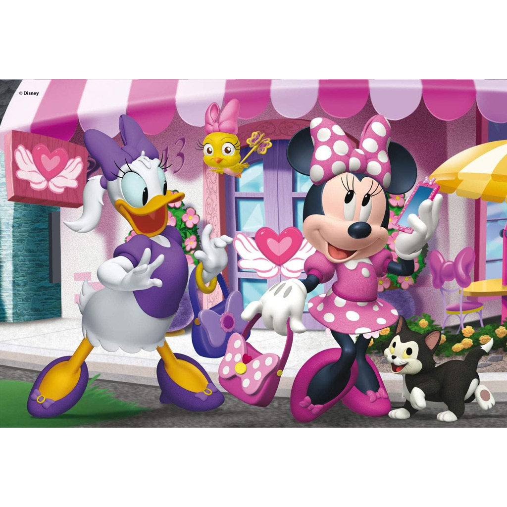 imagen de Minnie Mouse 2 en 1 puzzle de 108 piezas y libro para colorear 50x35cm - Lisciani 2
