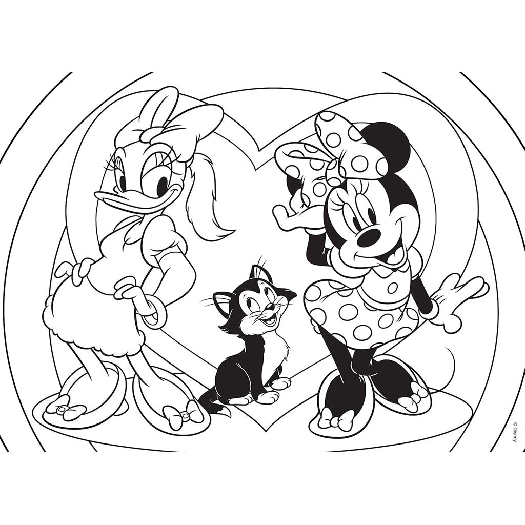 imagen de Minnie Mouse 2 en 1 puzzle y colorear 108 piezas 70x50cm - Lisciani 2