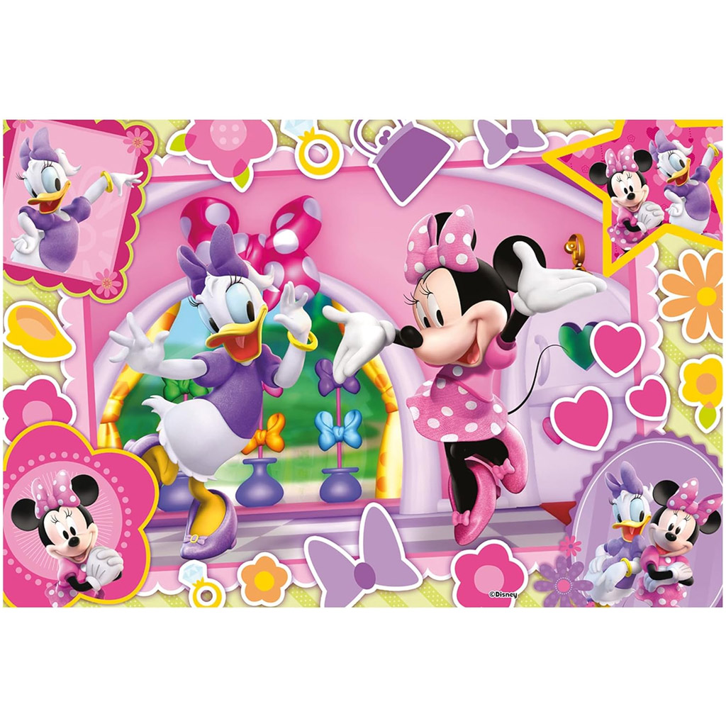 imagen de Minnie Mouse 2 en 1 puzzle y libro para colorear de 60 piezas 50x35cm - Lisciani 2