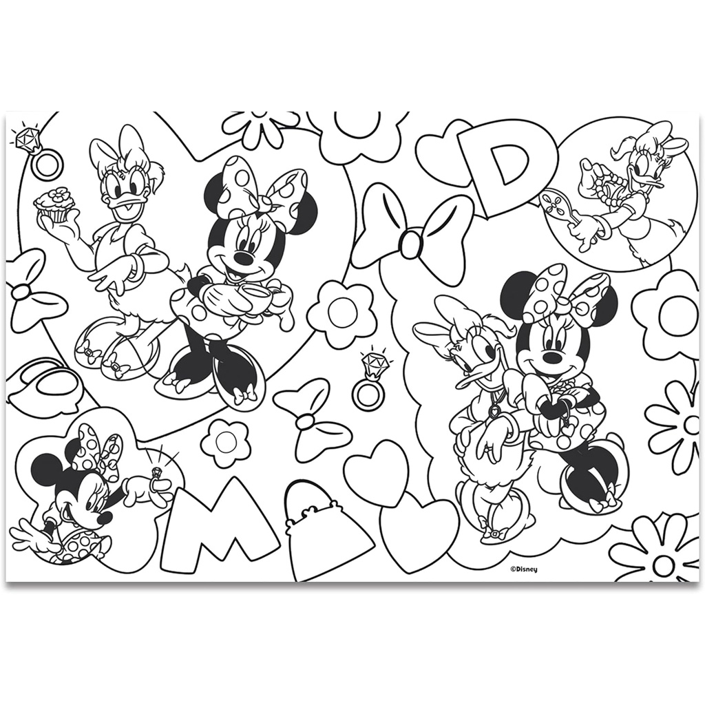 imagen de Minnie Mouse 2 en 1 puzzle y libro para colorear de 60 piezas 50x35cm - Lisciani 3