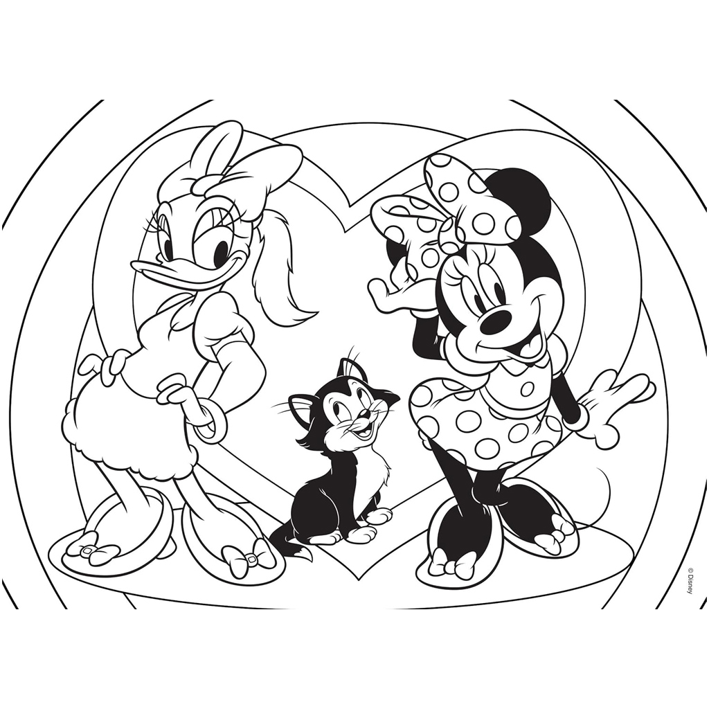 imagen de Minnie Mouse 2 en 1 rompecabezas y libro para colorear de 24 piezas 50x35cm - Lisciani 3