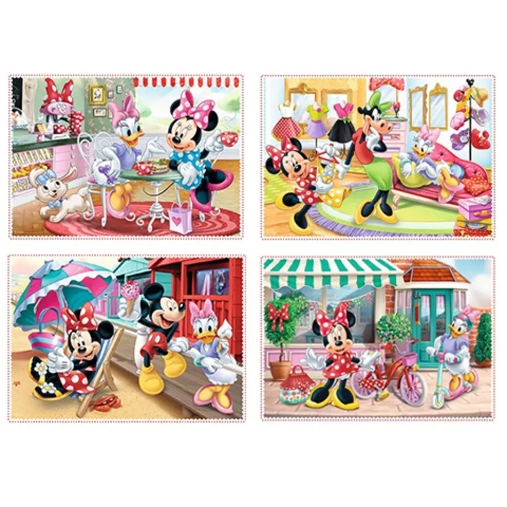 imagen de Minnie Mouse y sus amigos 12,15,20,24 piezas 4 en 1 rompecabezas - Trefl 2