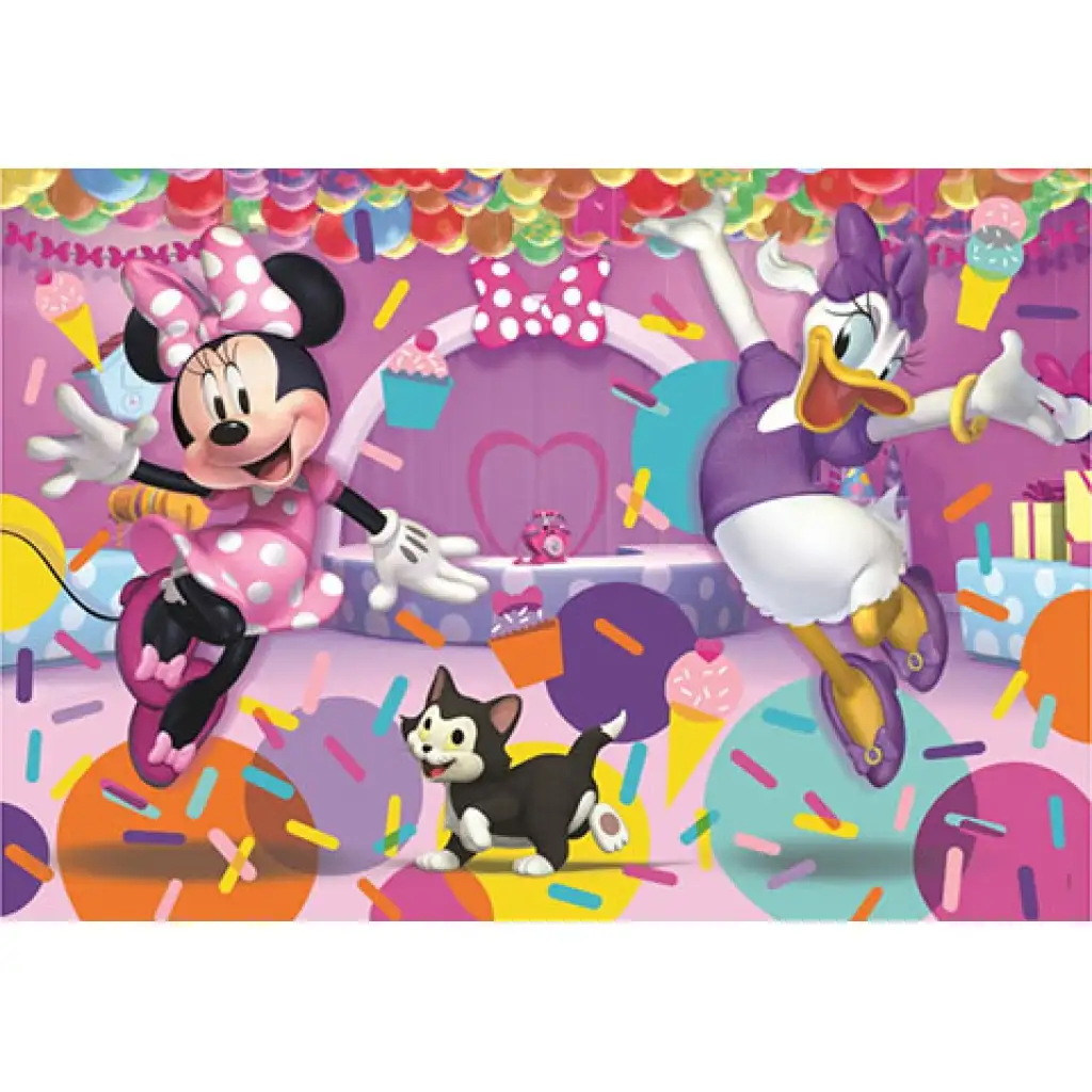 imagen de Minnie Mouse y sus amigos Supercolor Maxi puzzle de 104 piezas - Clementoni 2