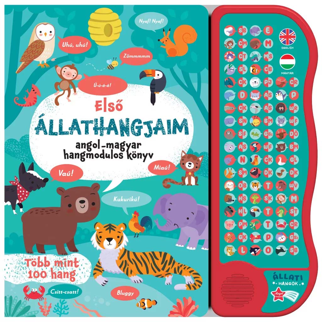 imagen de Mis primeros sonidos de animales - libro interactivo de sonido en inglés-húngaro 1