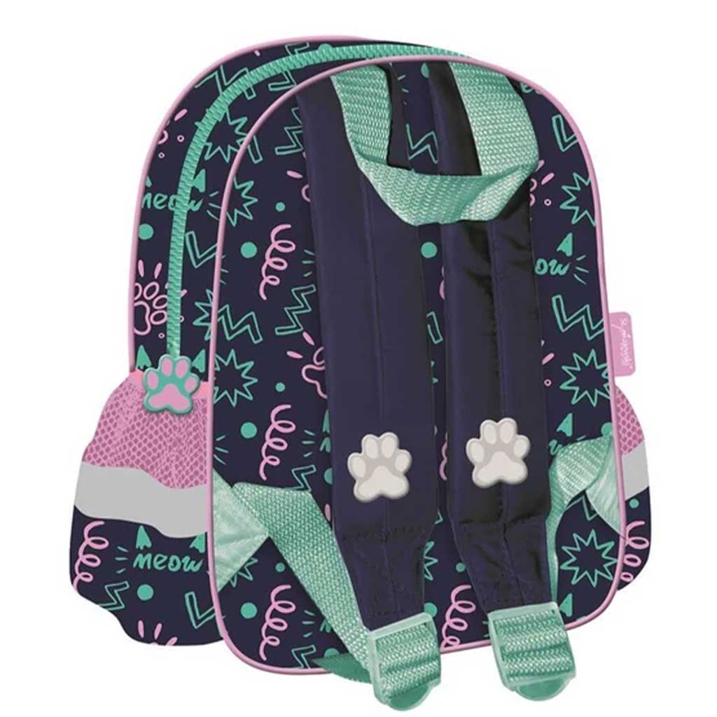 imagen de MLF Kitty Party mochila de gatos para jardín de infancia 25x30x10cm 2