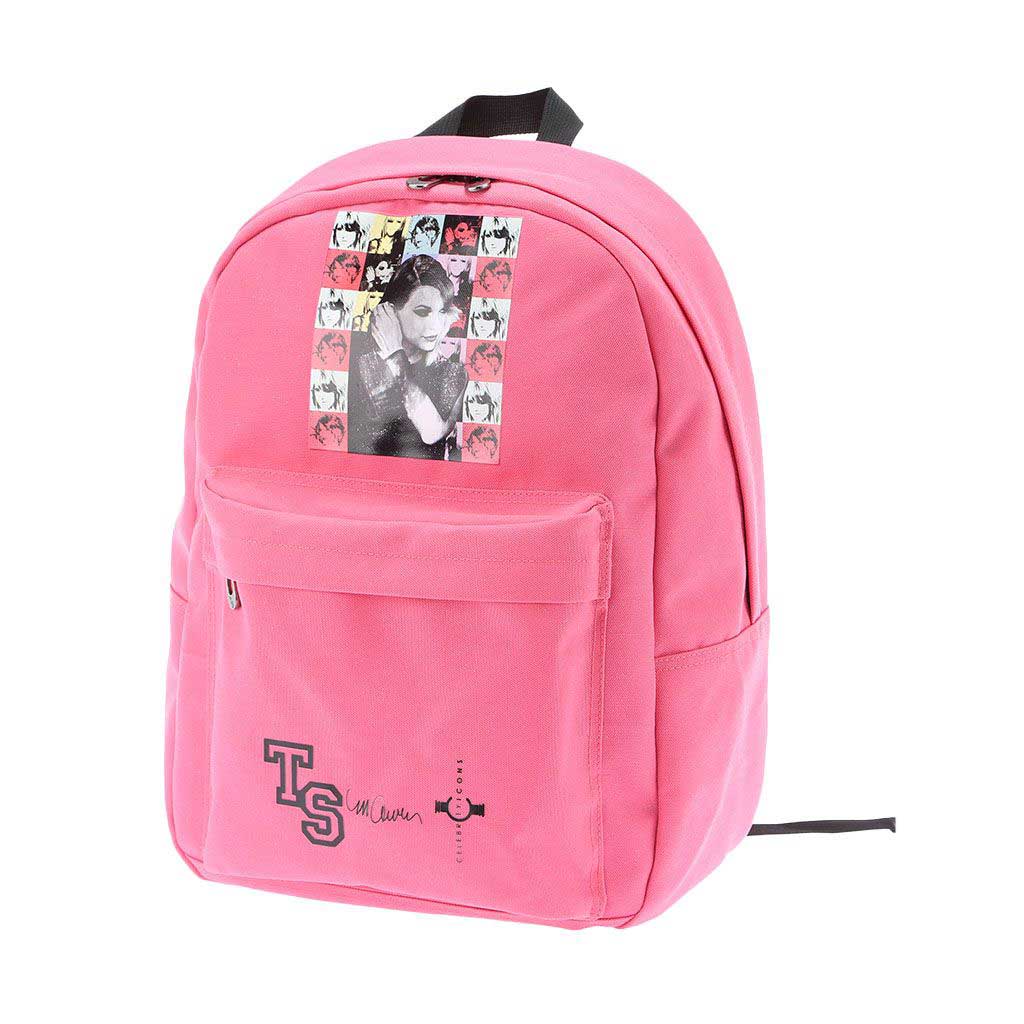 imagen de Mochila acolchada rosa con diseño de Taylor Swift, mochila 39x17x44cm 2